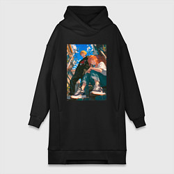 Женская толстовка-платье Человек-бензопила Макима Дэндзи