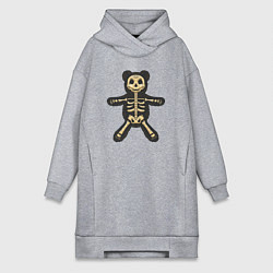 Женское худи-платье Dead bear, цвет: меланж