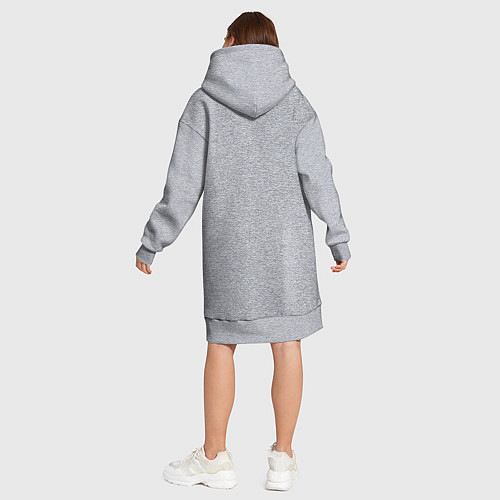 Женская толстовка-платье Голубь почтарь / Меланж – фото 5
