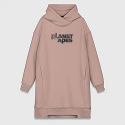 Женская толстовка-платье Planet of the apes logo