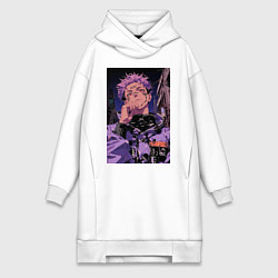 Женская толстовка-платье Магическая битва Юдзи Итадори токио