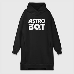 Женская толстовка-платье Astro bot logo