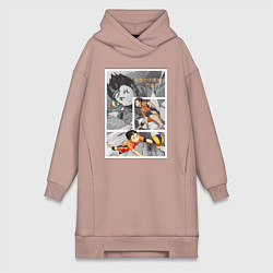 Женская толстовка-платье Нишиноя: Волейбол - Haikyuu