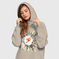 Женское худи-платье Хвост Феи Люси Хартфилия, цвет: миндальный — фото 2