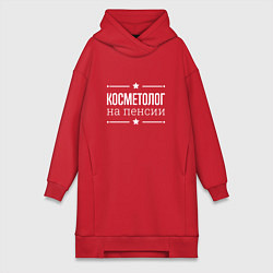 Женская толстовка-платье Косметолог на пенсии