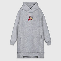 Женское худи-платье Герой Джагер, цвет: меланж