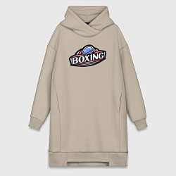 Женская толстовка-платье Boxing sport