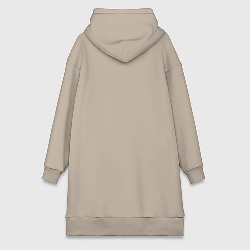 Женская толстовка-платье Дело надо отменить / Миндальный – фото 2