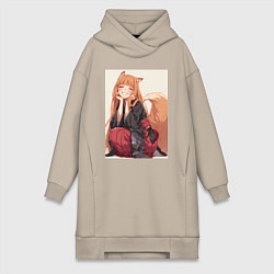 Женская толстовка-платье Волчица и пряности Холо торговец