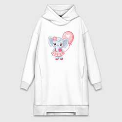 Женская толстовка-платье Elephant baby