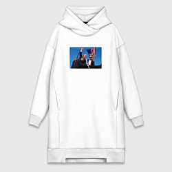 Женская толстовка-платье Дональд Трамп