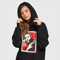 Женское худи-платье Joe Strummer of the Clash, цвет: черный — фото 2