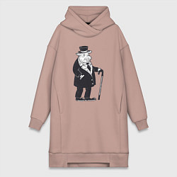 Женская толстовка-платье Модный кабанчик