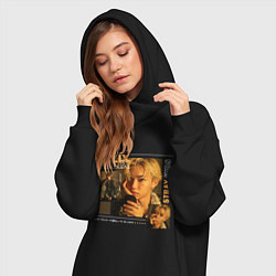 Женское худи-платье Stray kids Ли Феликс, цвет: черный — фото 2