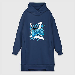 Женская толстовка-платье Повышая уровень