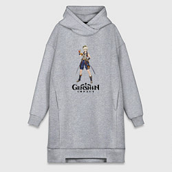 Женская толстовка-платье Bennett genshin impact love