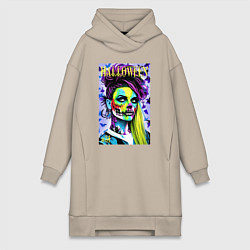 Женская толстовка-платье Halloween zombie - magazin cover