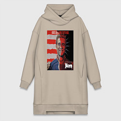 Женская толстовка-платье Американский символ