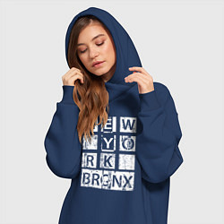 Женское худи-платье New York Bronx, цвет: тёмно-синий — фото 2