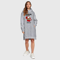 Женское худи-платье Больших побед, цвет: меланж — фото 2