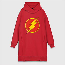 Женская толстовка-платье Flash logo
