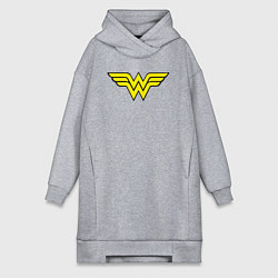 Женская толстовка-платье Wonder woman logo