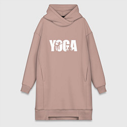 Женская толстовка-платье Йога арт