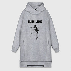 Женская толстовка-платье Swan lake