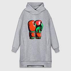 Женская толстовка-платье Бокс не для слабых