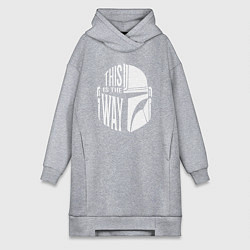 Женская толстовка-платье This is the way helmet The mandolorian