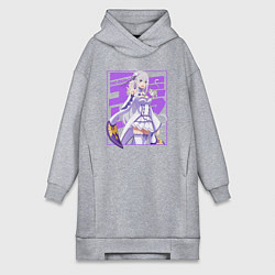 Женская толстовка-платье Re:Zero Эмилия