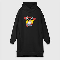 Женская толстовка-платье Испания бык