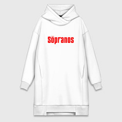Женская толстовка-платье Клан Сопрано логотип