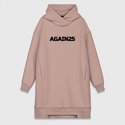 Женское худи-платье Опять 25, цвет: пыльно-розовый