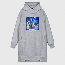 Женская толстовка-платье Гепард