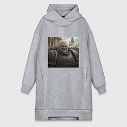 Женское худи-платье Гарольд скрывающий Warhammer, цвет: меланж