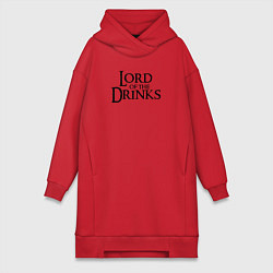 Женская толстовка-платье Lord of the drinks logo