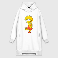 Женская толстовка-платье Lisa Simpson