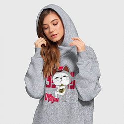 Женское худи-платье Турбо бабка, цвет: меланж — фото 2