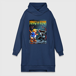 Женская толстовка-платье Donald vs Venom - ai art fantasy