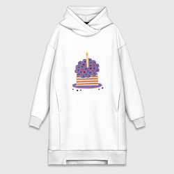 Женская толстовка-платье Тортик