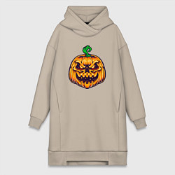 Женская толстовка-платье Halloween pumpkin
