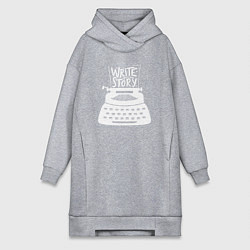 Женская толстовка-платье Напиши историю