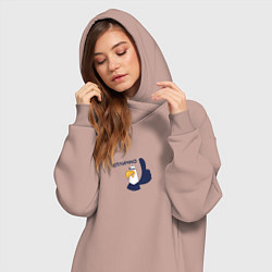 Женское худи-платье Орел: отлично, цвет: пыльно-розовый — фото 2