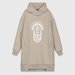 Женская толстовка-платье Kingdom come 2 - белый