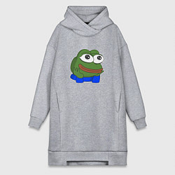 Женское худи-платье Пепе добри, цвет: меланж