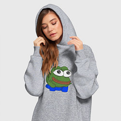 Женское худи-платье Пепе добри, цвет: меланж — фото 2