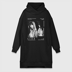 Женская толстовка-платье Lisa Blackpink
