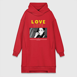Женская толстовка-платье Любовь от Саши Грей