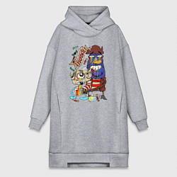 Женская толстовка-платье Flapjack - rainbow